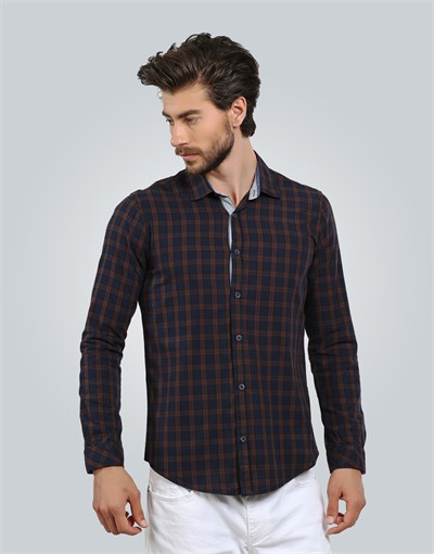 SLIM FIT LONG SLV CHECK MITRE SLIM FIT CHECKED