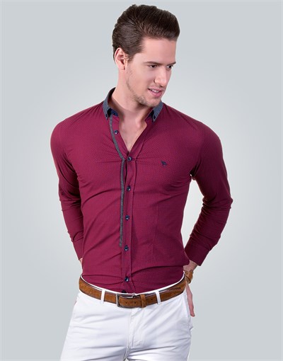 SLIM FIT LONG SLV DORİAN SLIM FIT FASHIONABLE