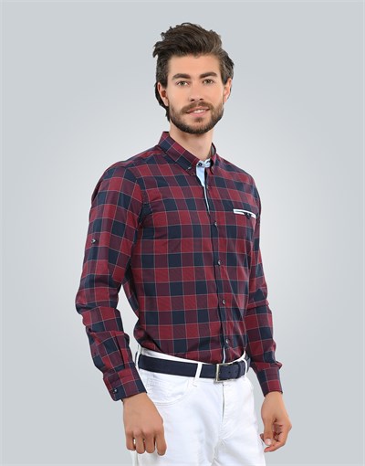 SLIM FIT LONG SLV CHECK RASA   GÖMLEK SLIM FIT CHECKED