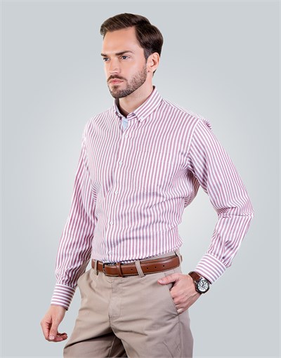 CLASSIC FIT LONG SLV COTTON OXFORD CLASSIC FIT SPORT - PATTERNED