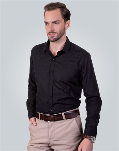 SLIM FIT LONG SLV CLUNES   GÖMLEK SLIM FIT FORMAL - TEXTURE