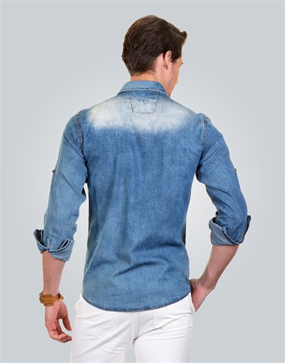 SLIM FIT LONG SLV DENIM TORA DENIM