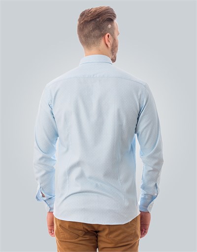 SLIM FIT LONG SLV COTTON OXFORD TEXTURE   GÖMLEK EXCLUSIVE - TEXTURE