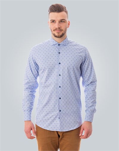 MODERN FIT LONG SLV TAKO   GÖMLEK SLIM FIT PRINTED - SIMPLE