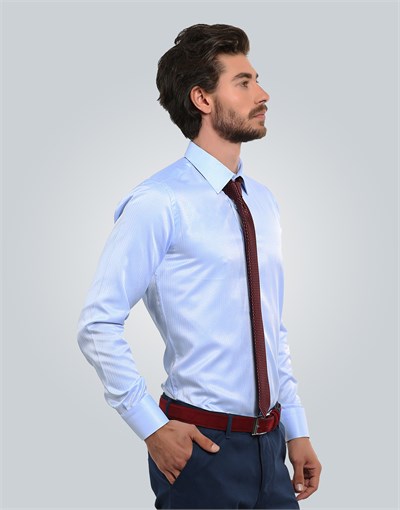 MODERN FIT LONG SLV TEXTURE 61/1   GÖMLEK SLIM FIT FORMAL - TEXTURE