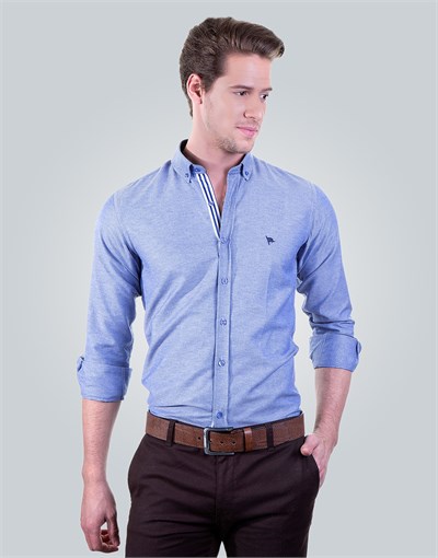 SLIM FIT LONG SLV TGY SLIM FIT SPORT - CASUAL