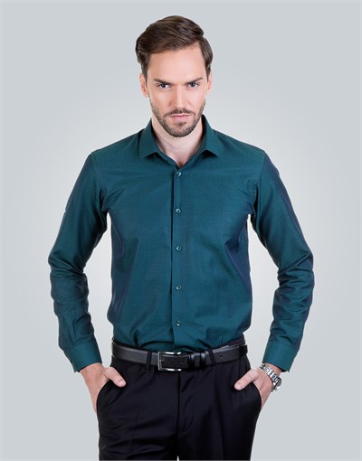 SLIM FIT LONG SLV BOYZ SLIM FIT FORMAL - TEXTURE