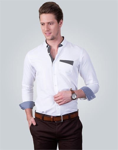 SLIM FIT LONG SLV SADO SLIM FIT SPORT - CASUAL