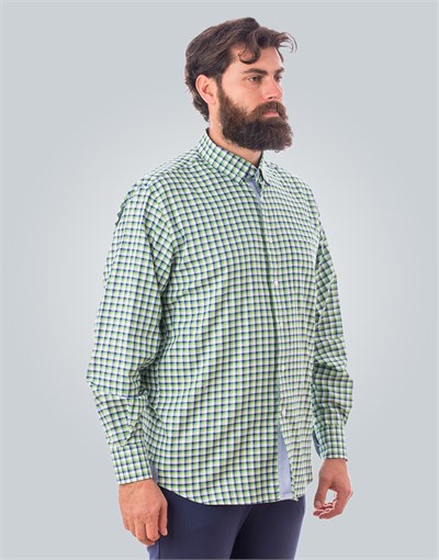 CLASSIC FIT LONG SLV COTTON OXFORD CHECK   GÖMLEK CLASSIC FIT SPORT - PATTERNED