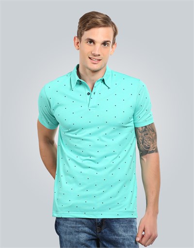 PRINTED PIQUE T-SHIRT NATAL SLIM FIT T-SHIRT