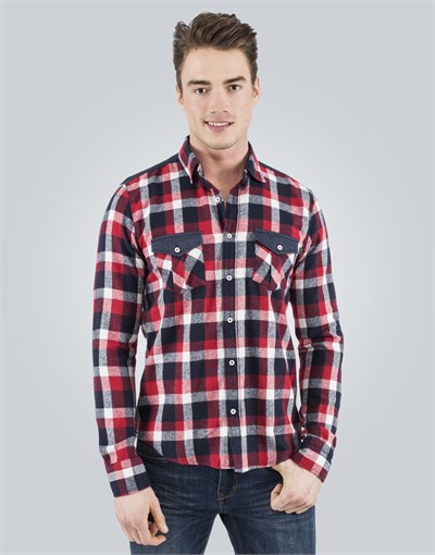 SLIM FIT LONG SLV WINTER CHECK GRAL   GÖMLEK SLIM FIT WINTER SEASON