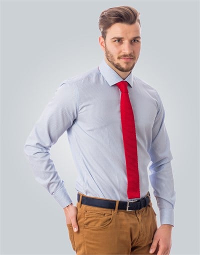 MODERN FIT LONG SLV SEMI CUTAWAY SLIM FIT FORMAL - TEXTURE