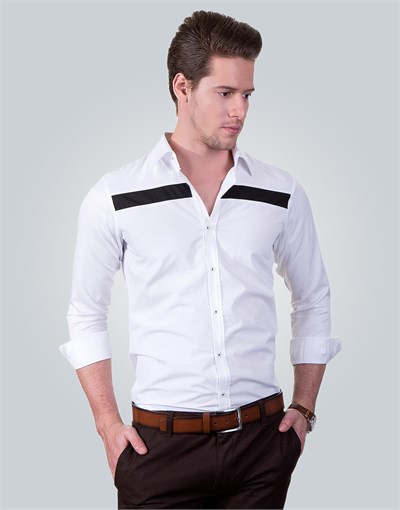 SLIM FIT LONG SLV  LUDVİKA SLIM FIT SPORT - SMART