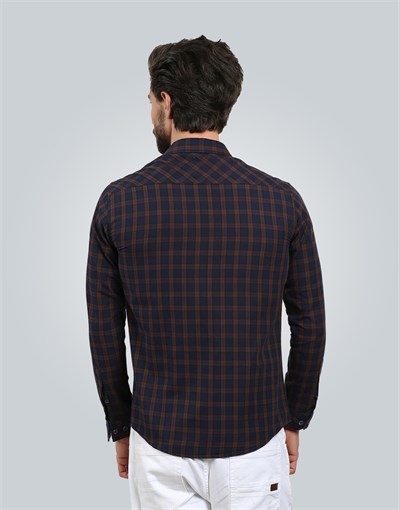 SLIM FIT LONG SLV CHECK MITRE SLIM FIT CHECKED