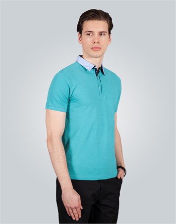 PIQUE T-SHIRT FOLKLAND SLIM FIT T-SHIRT