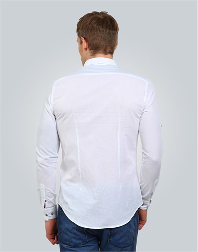 SLIM FIT LONG SLV BURY   GÖMLEK SLIM FIT LINEN