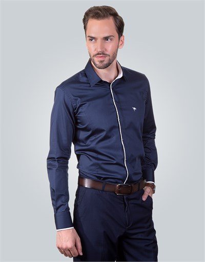 SLIM FIT LONG SLV PALERMO EXCLUSIVE - PLAIN