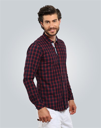 SLIM FIT LONG SLV CHECK MITRE SLIM FIT CHECKED