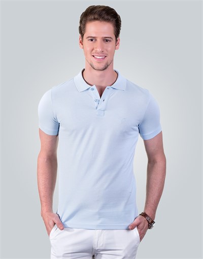 PLAIN PIQUE T-SHIRT SLIM FIT T-SHIRT