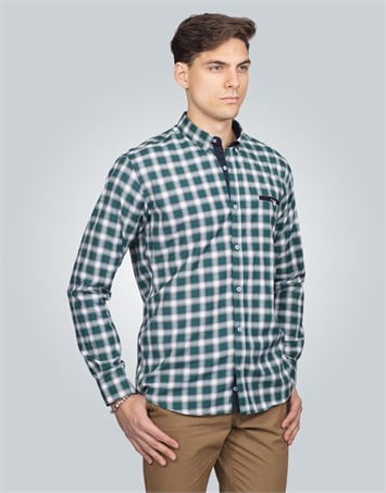 CLASSIC FIT LONG SLV CHECK WAT   GÖMLEK CLASSIC FIT SPORT - PATTERNED