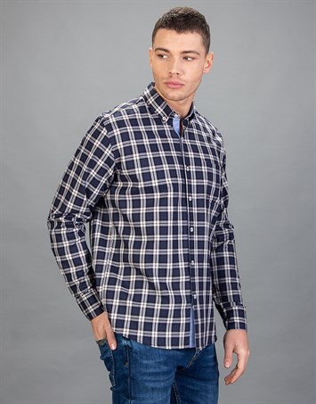 CLASSIC FIT LONG SLV COTTON OXFORD CHECK   GÖMLEK CLASSIC FIT SPORT - PATTERNED