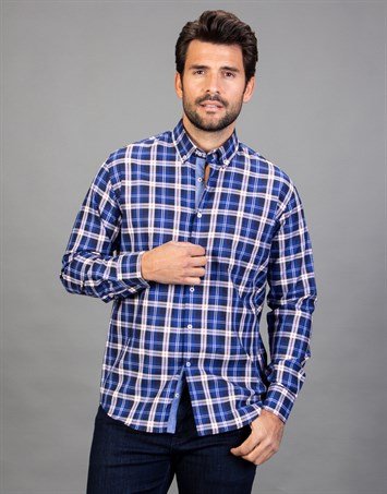 CLASSIC FIT LONG SLV COTTON OXFORD CHECK   GÖMLEK CLASSIC FIT SPORT - PATTERNED