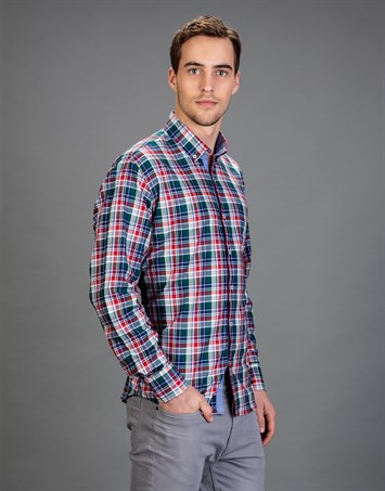 CLASSIC FIT LONG SLV COTTON OXFORD CHECK   GÖMLEK CLASSIC FIT SPORT - PATTERNED