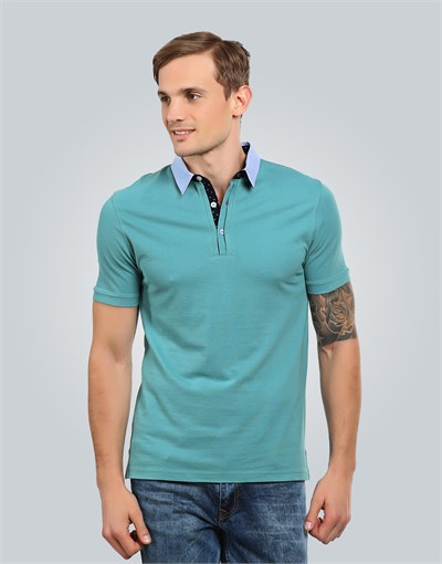 PIQUE T-SHIRT FOLKLAND SLIM FIT T-SHIRT