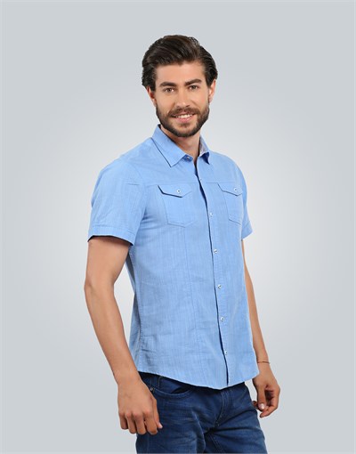 SLIM FIT SHORT SLV MAFNO   GÖMLEK SLIM FIT LINEN