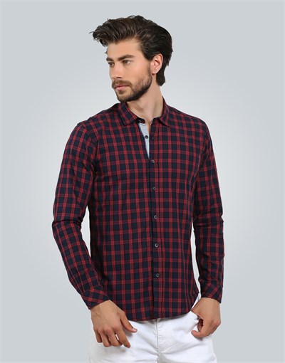 SLIM FIT LONG SLV CHECK MITRE SLIM FIT CHECKED