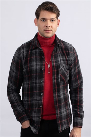 SLIM FIT LONG SLV CHECK WINTER PEDRO GÖMLEK