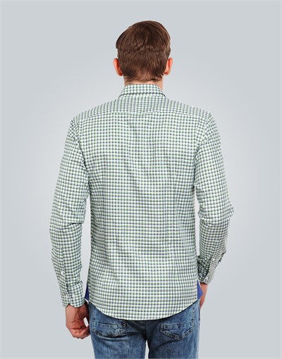 SLIM FIT LONG SLV COTTON OXFORD CHECK   GÖMLEK SLIM FIT CHECKED