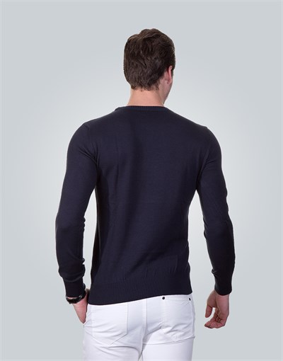 SWEATER COTTON CREW NECK PLAIN SWEATER