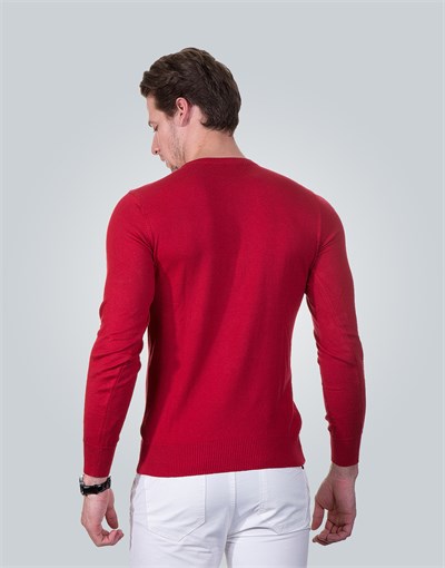 SWEATER COTTON CREW NECK PLAIN SWEATER