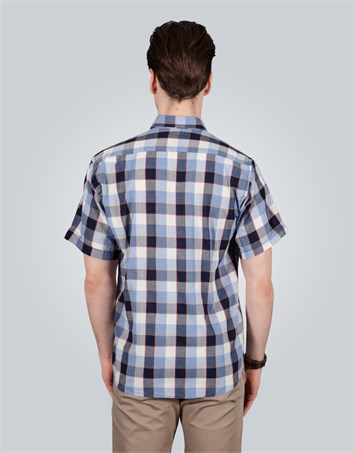 CLASSIC FIT SHORT SLV COTTON CHECK GARNISHED 70/1 CLASSIC FIT SUMMER SEASON