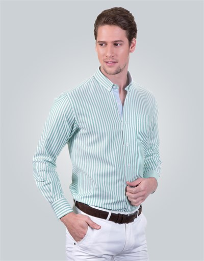 CLASSIC FIT LONG SLV COTTON OXFORD CLASSIC FIT SPORT - PATTERNED