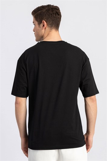 OVERSIZE CREW NECK STOPE T-SHIRT 81/1  TİŞÖRT CLASSIC FIT T-SHIRT