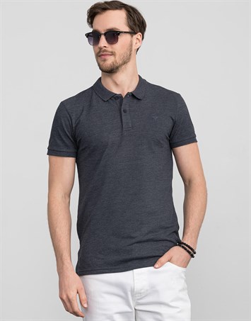 PLAIN PIQUE MELANGE T-SHIRT 71/1   TİŞÖRT SLIM FIT T-SHIRT