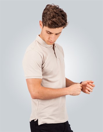 PLAIN PIQUE T-SHIRT SLIM FIT T-SHIRT