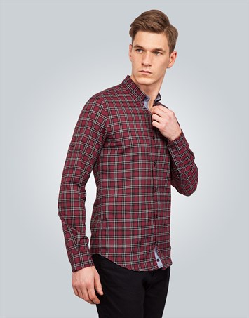 SLIM FIT LONG SLV CHECK RASA   GÖMLEK SLIM FIT CHECKED