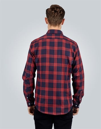 SLIM FIT LONG SLV COTTON OXFORD CHECK   GÖMLEK SLIM FIT CHECKED