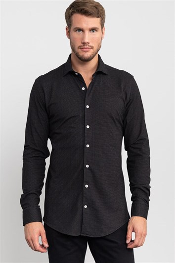 SLIM FIT LONG SLV DANZEL   GÖMLEK KNITTED SHIRTS