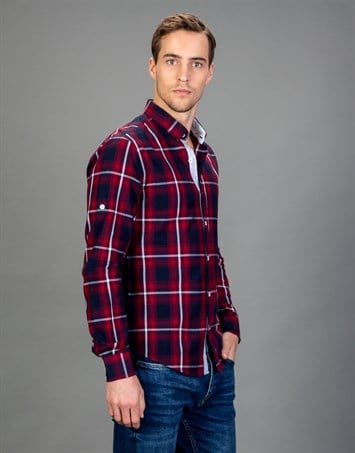 SLIM FIT LONG SLV KARRE  GÖMLEK SLIM FIT CHECKED