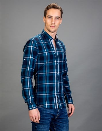 SLIM FIT LONG SLV KARRE  GÖMLEK SLIM FIT CHECKED