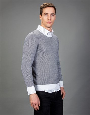 SWEATER COTTON CORTES SWEATER