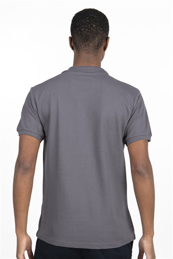 Slim Fit Düz Polo Yaka Erkek T-Shirt