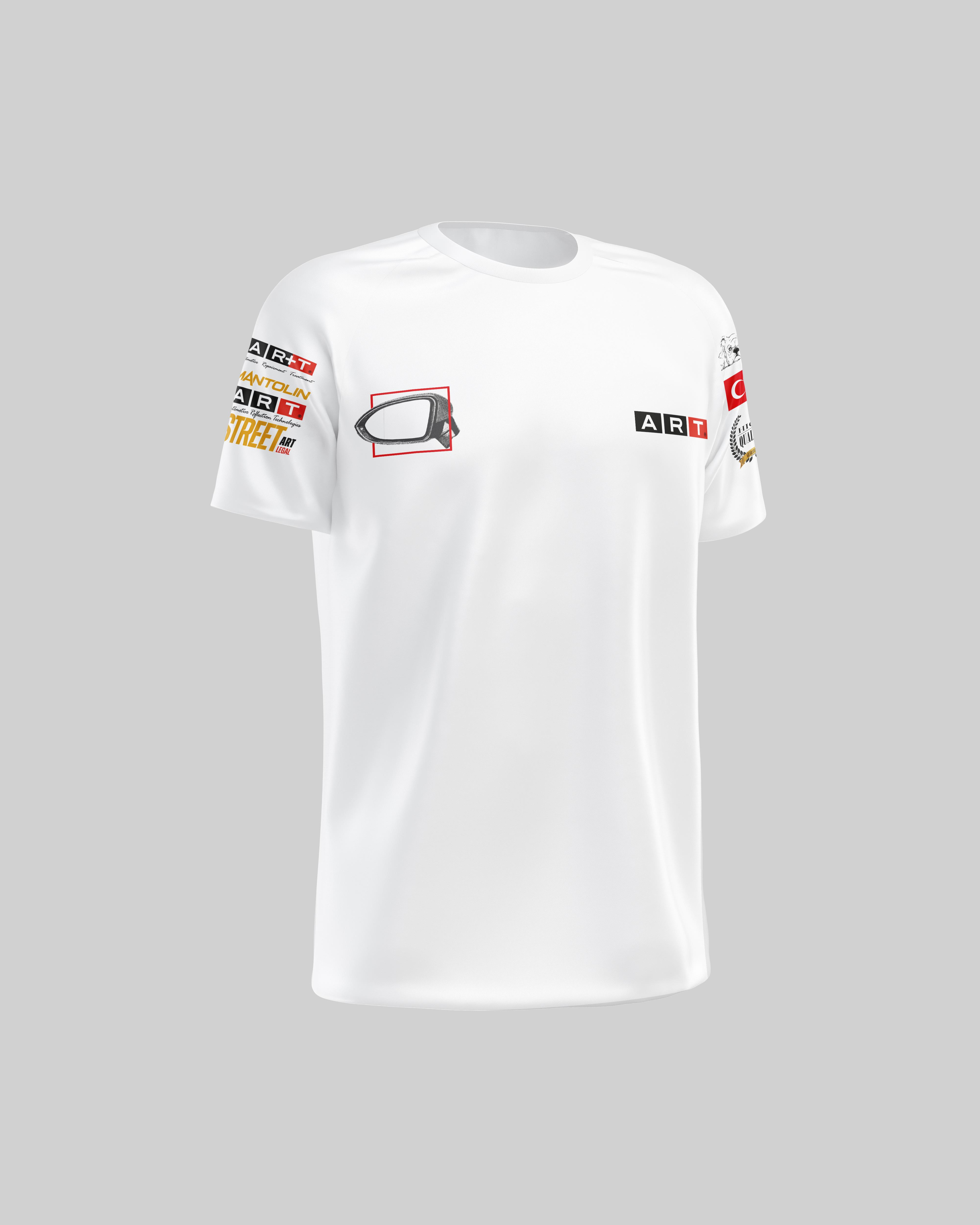 ART OTOMOBİL OVERSIZE BEYAZ TSHIRT