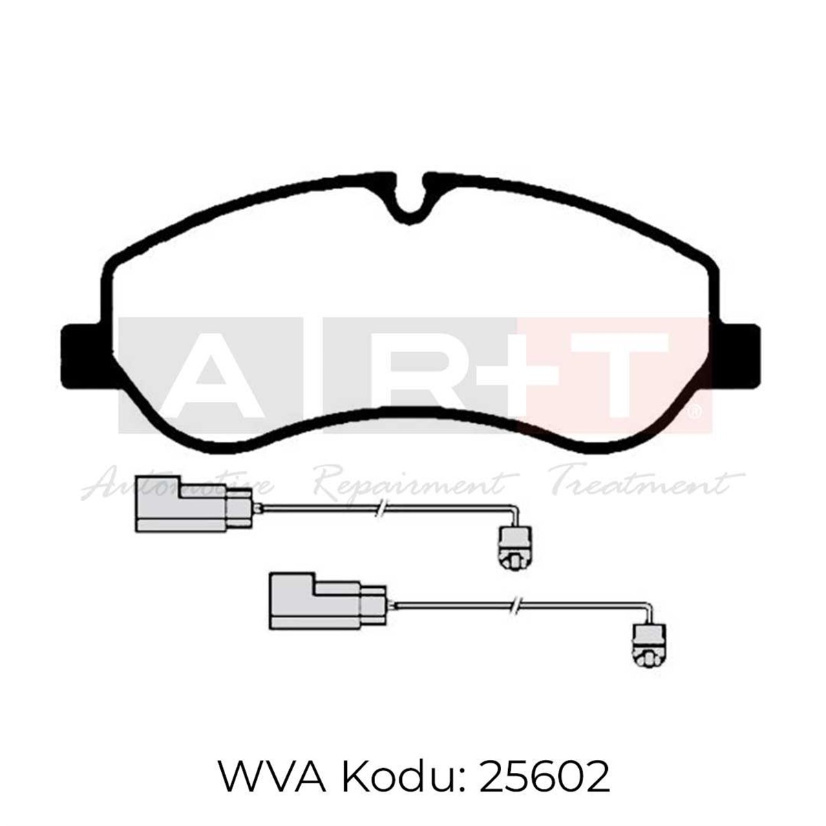 BALATA FORD TOURNEO CONNECT (14-) TOURNEO CUSTOM (12-18)(18-) TRANSİT CUSTOM (12-18)(18-) TRANSİT V363 (14-) - İKAZ KABLOLU ÖN