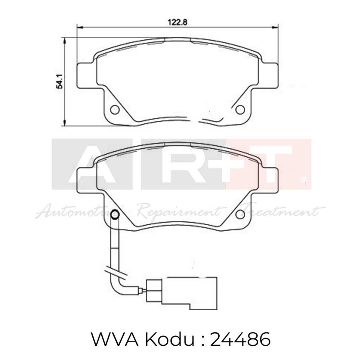 BALATA FORD TRANSİT V347 (06-) TRANSİT  V348 - ÇİFT İKAZ KABLOLU ARKA
