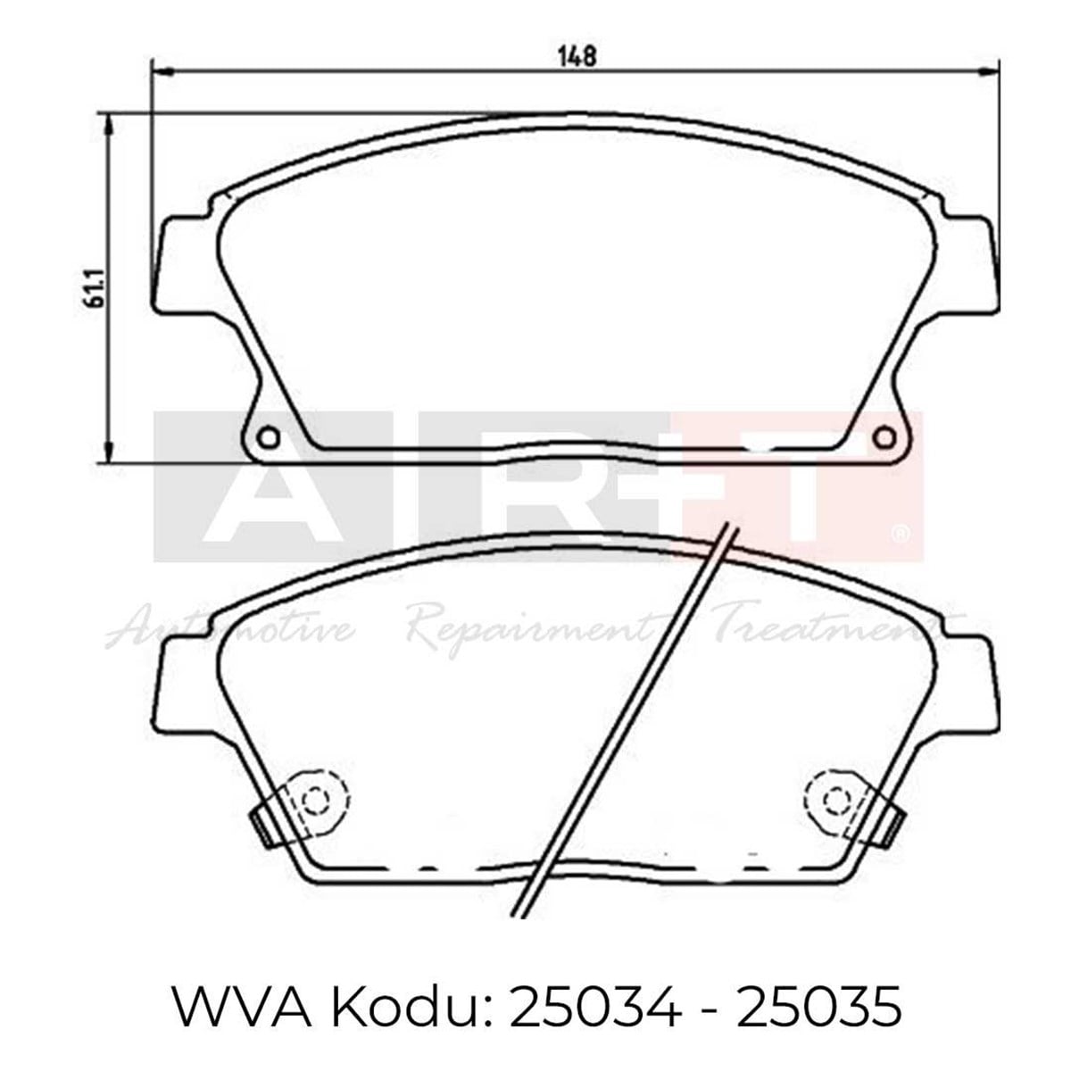 BALATA OPEL AMPERA(11-) ASTRA H CLASSİC(09-) ASTRA J(09-15) MOKKA(12-) ZAFİRA C(11-) CHEVROLET CRUZE(09-) TRAX(12-) VOLT(11-) - ÖN